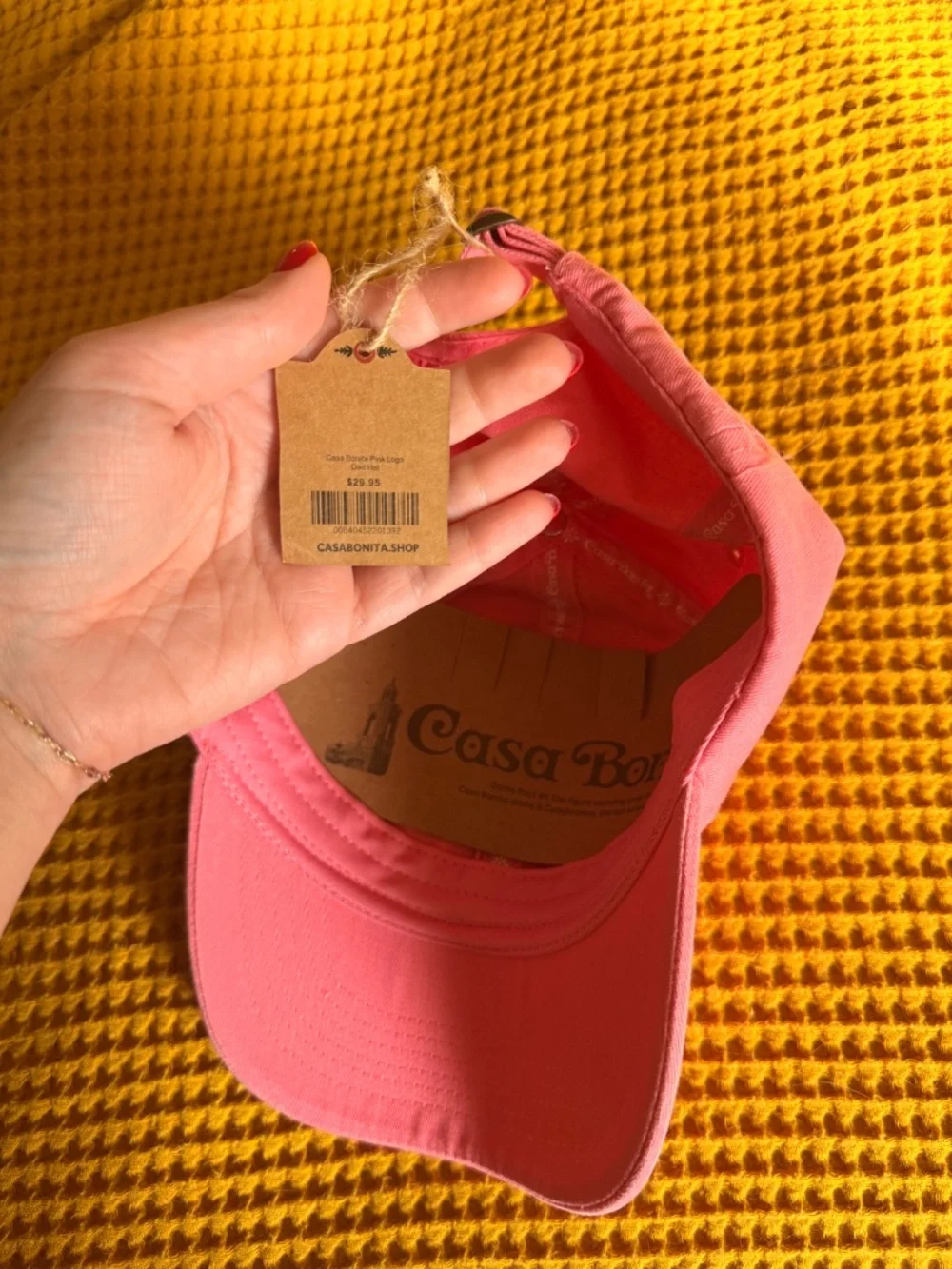 NWT Official Casa Bonita Pink Logo Embroidered Dad Hat Cap